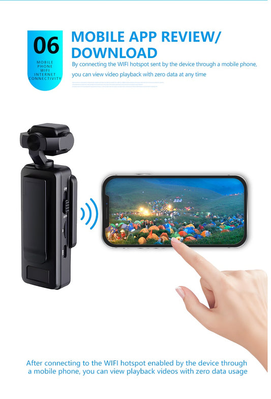 SoloBeSafe 1080P WiFi Sports Action Camera – Waterproof Handheld Camera with Screen, MicroSD Support & 10x Zoom – Outdoor & Travel-Ready - Solobesafe