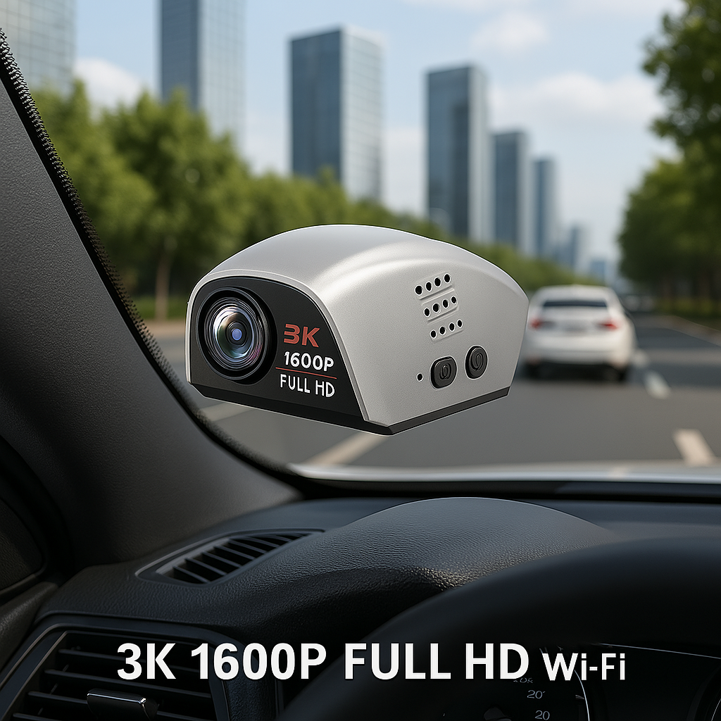 1080P Solobesafe Dash Cam with Night Vision – Front Car Camera, 2K Resolution, Event Data Recorder