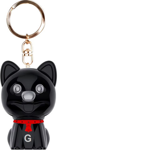 Dog Plush Mini Voice Recorder black