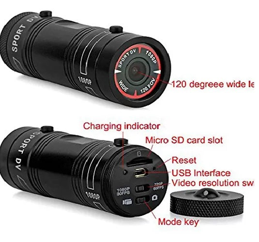 sOLOBESAFE Waterproof Bike Motorcycle Helmet Driving recorder