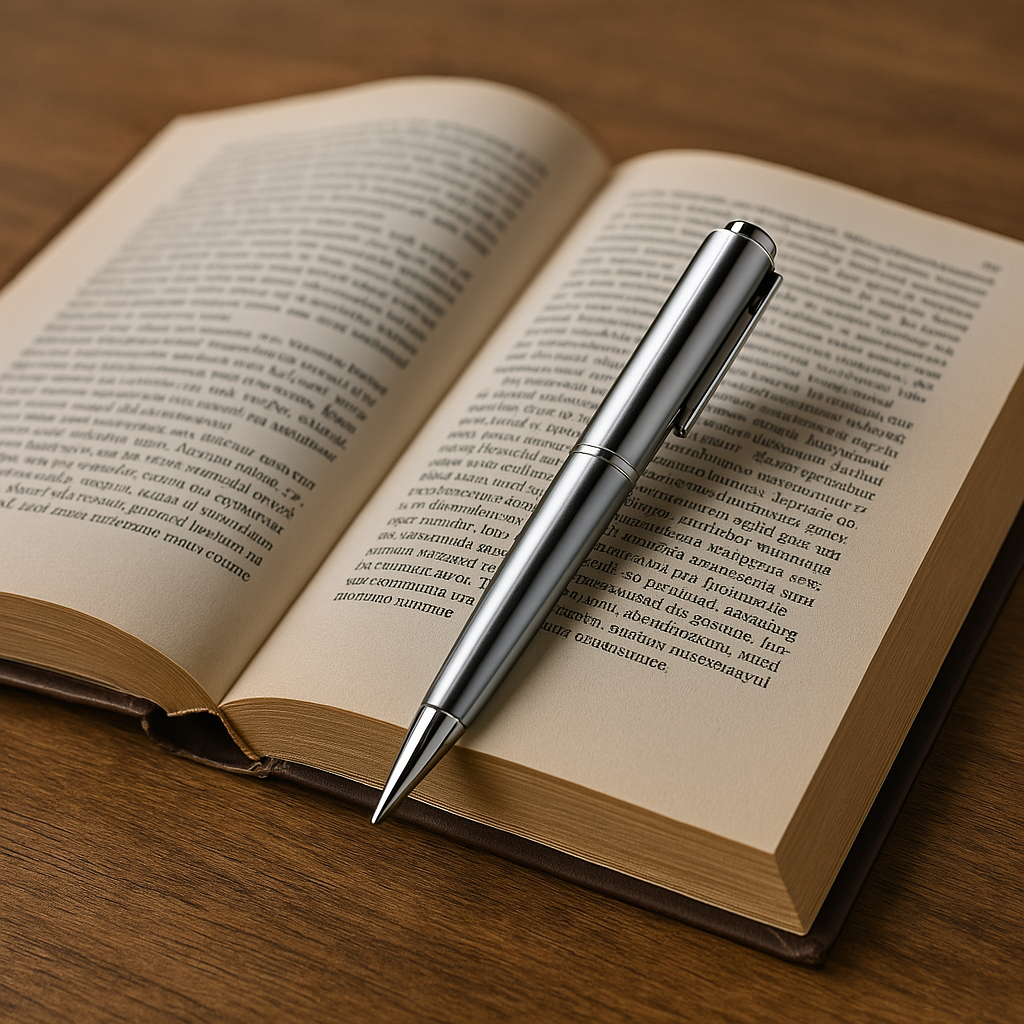 Pen voice recorder used to make notes