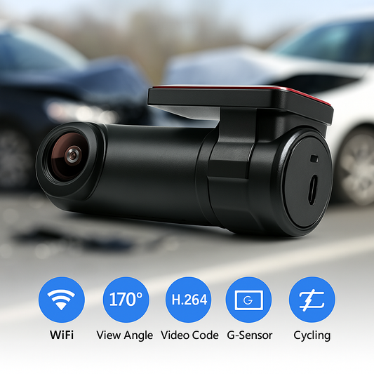 Solobesafe Dual dash cam wifi front and back - Solobesafe