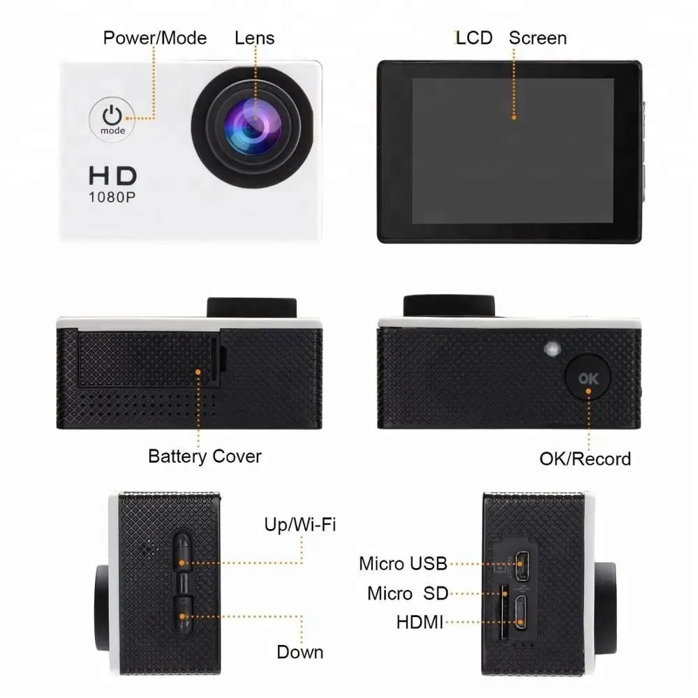 Action Cam Waterproof camera with features