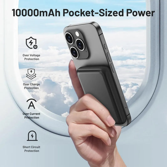 22.5W Fast Charging Power Bank wireless charging