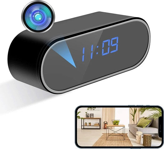 SOLOBESAFE Hidden Clock Camera with Live Feed