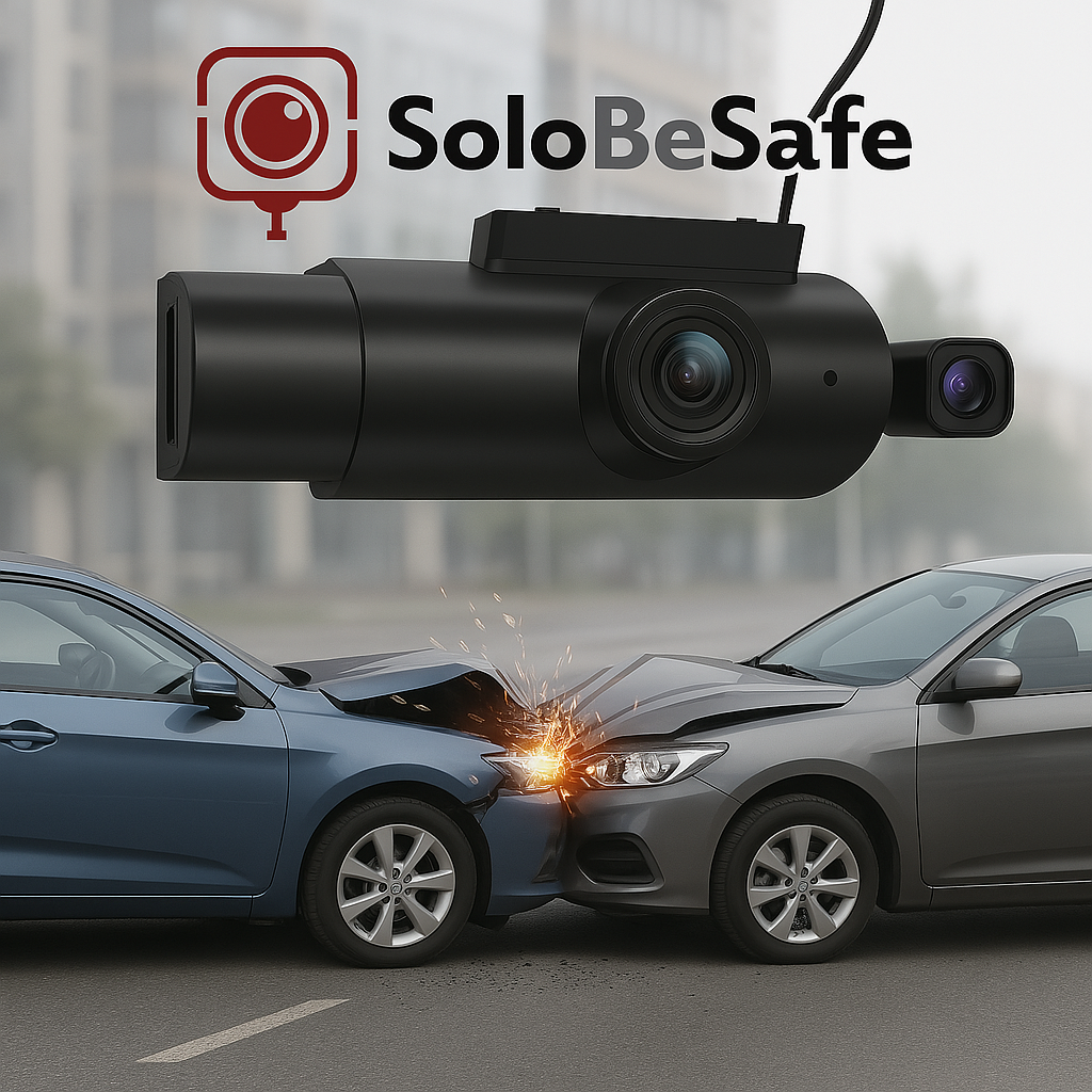 Solobesafe 2 lens Dash Camera -car cam -Security on the Road!