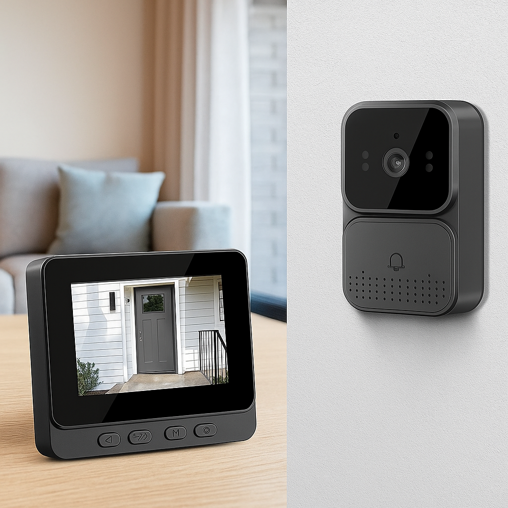 Stay Secure with Solobesafe CCTV Home Security Two-Way Audio Doorbell Camera!
