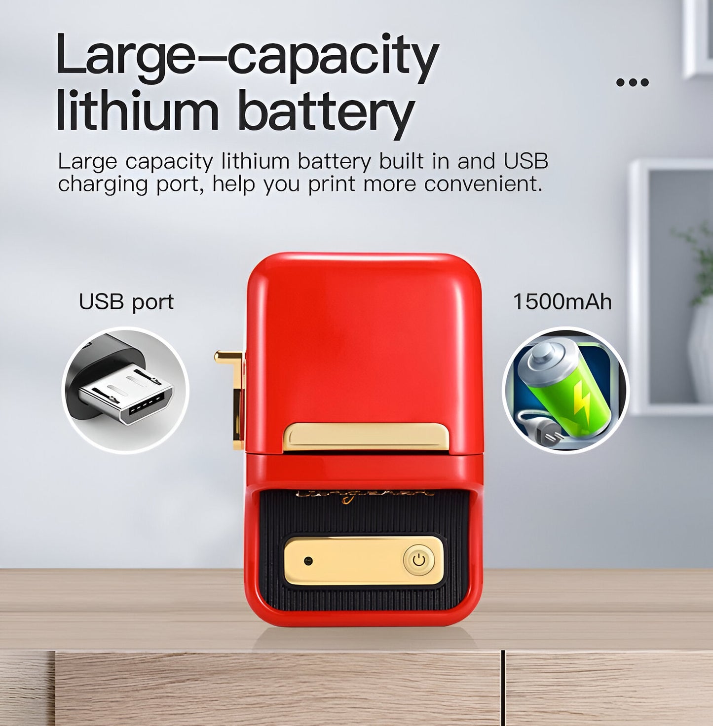 Smart bluetooth sticker printer for labels and more!