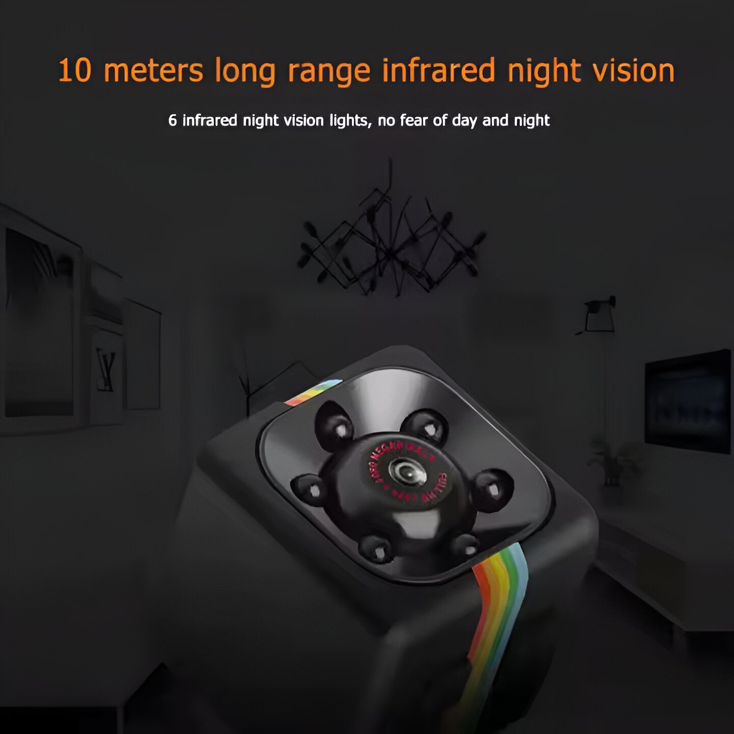 High-quality spy camera supporting T-Flash up to 32GB