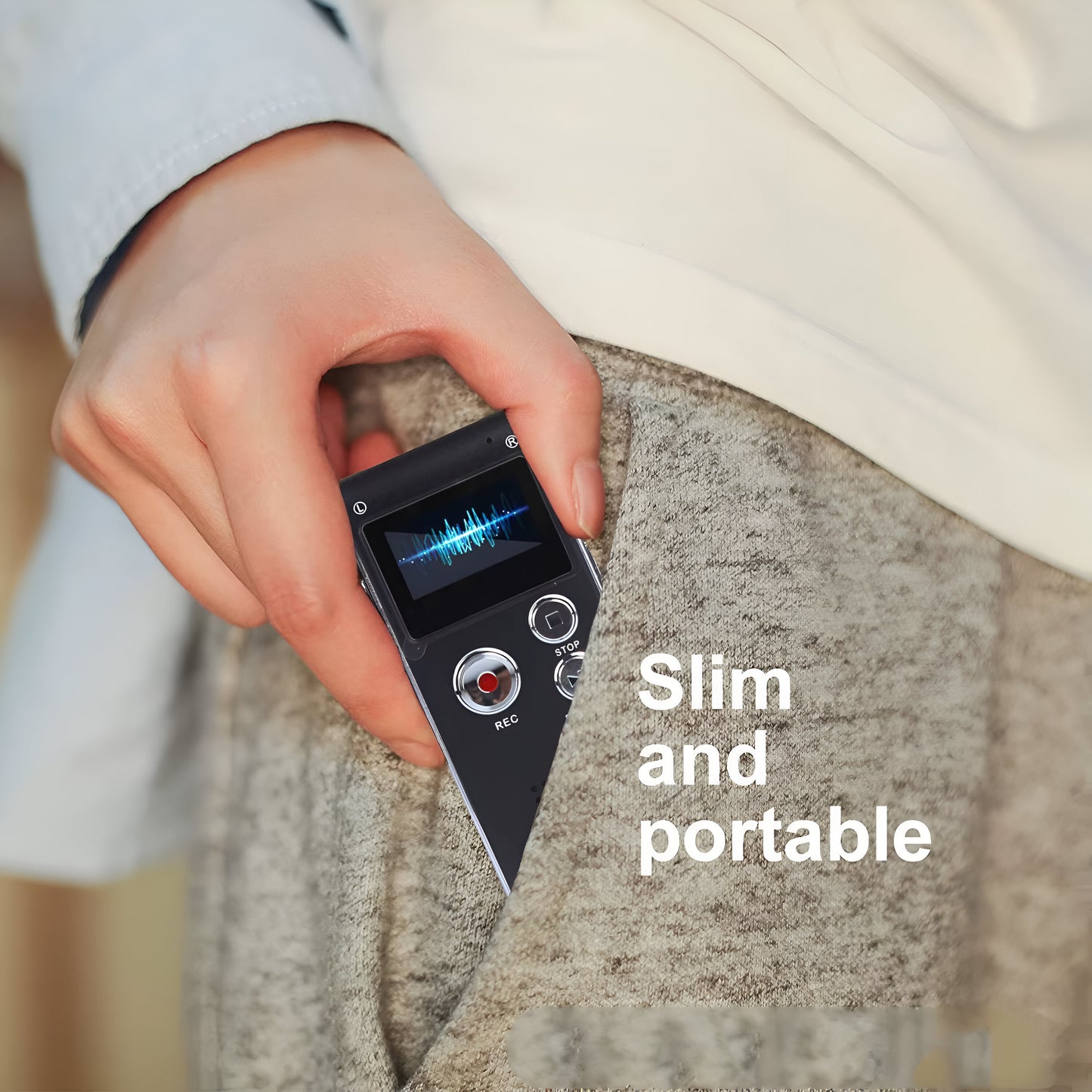 Digital Voice Recorder slim and portable