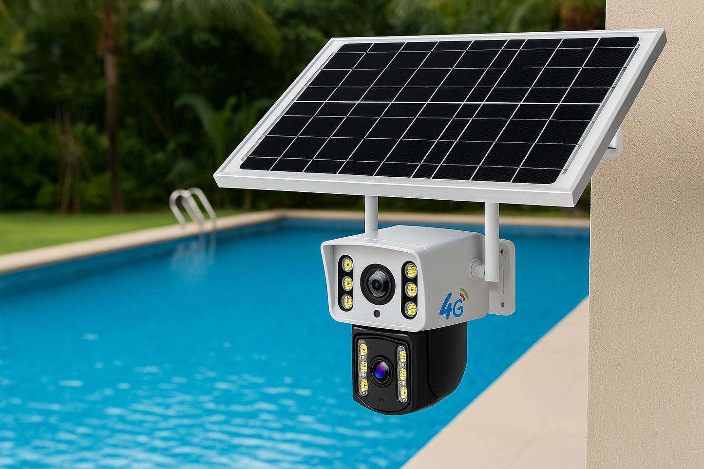 Solar WiFi PTZ Camera 4MP for pool