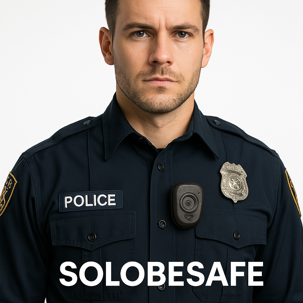 Solobesafe Mini Body Cam Video Recorder with Night Vision IR Loop Record HD 1080P - Solobesafe