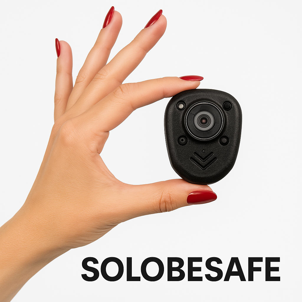 Solobesafe Mini Body Cam Video Recorder with Night Vision IR Loop Record HD 1080P - Solobesafe