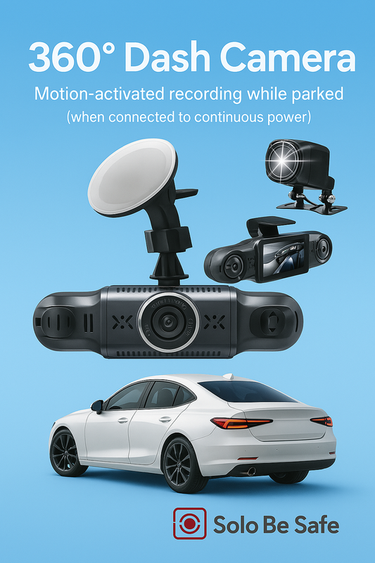 4 Lens dash camera 3"LCD With WIFI -supper hight quality video - Solobesafe