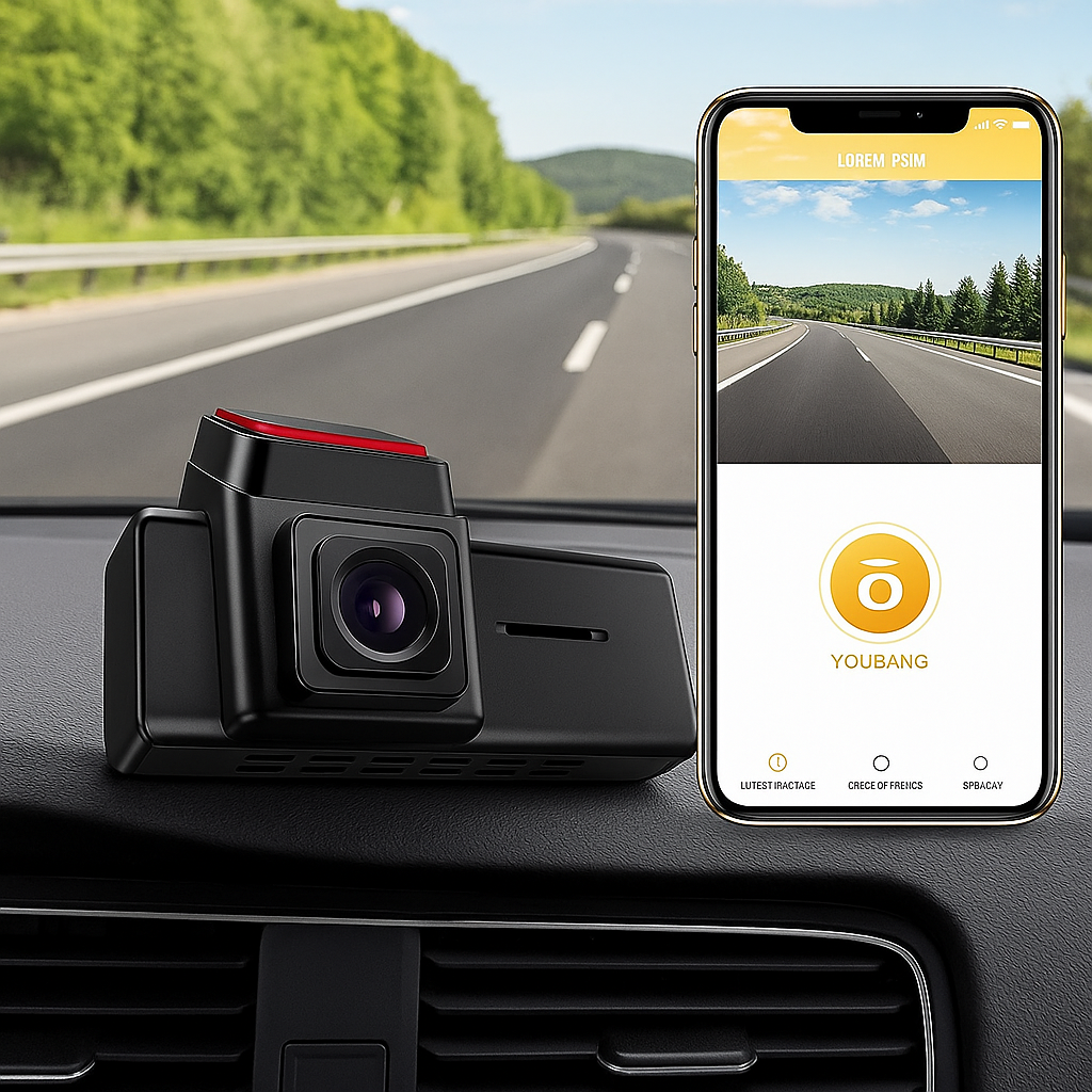 Solobesafe Wireless Dual Dash Cam with Color Display front and back - Solobesafe