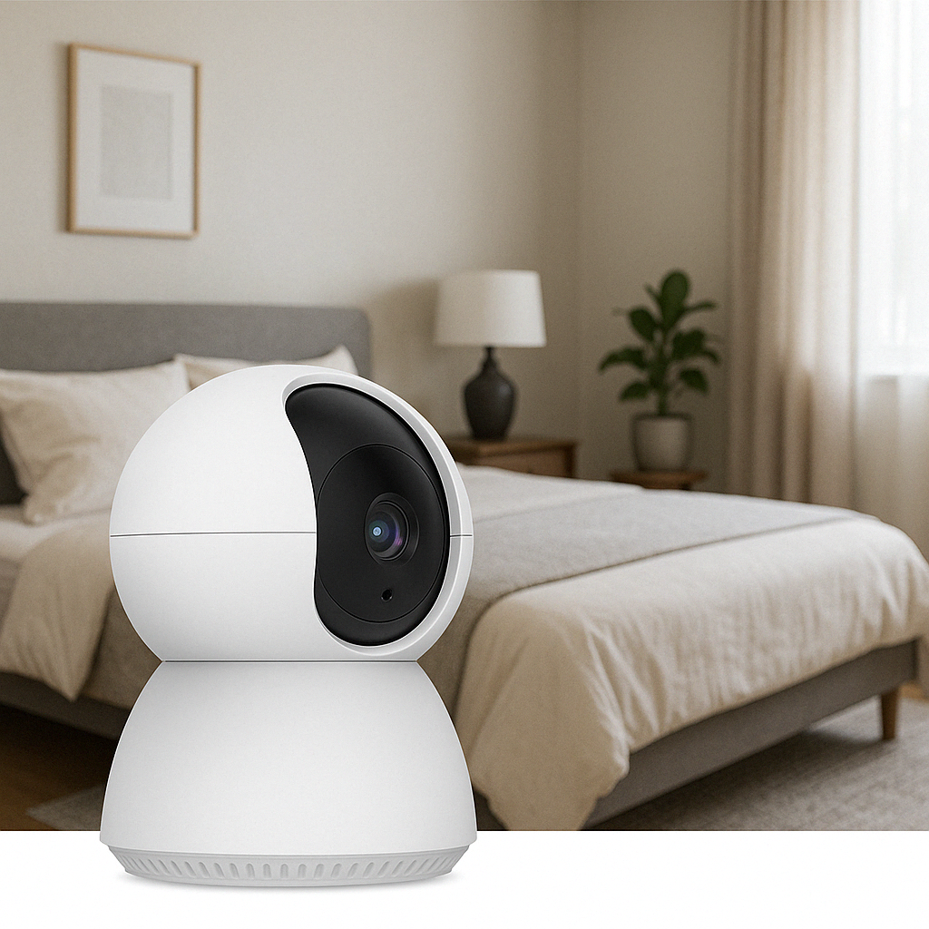Wireless Security Camera in bedroom