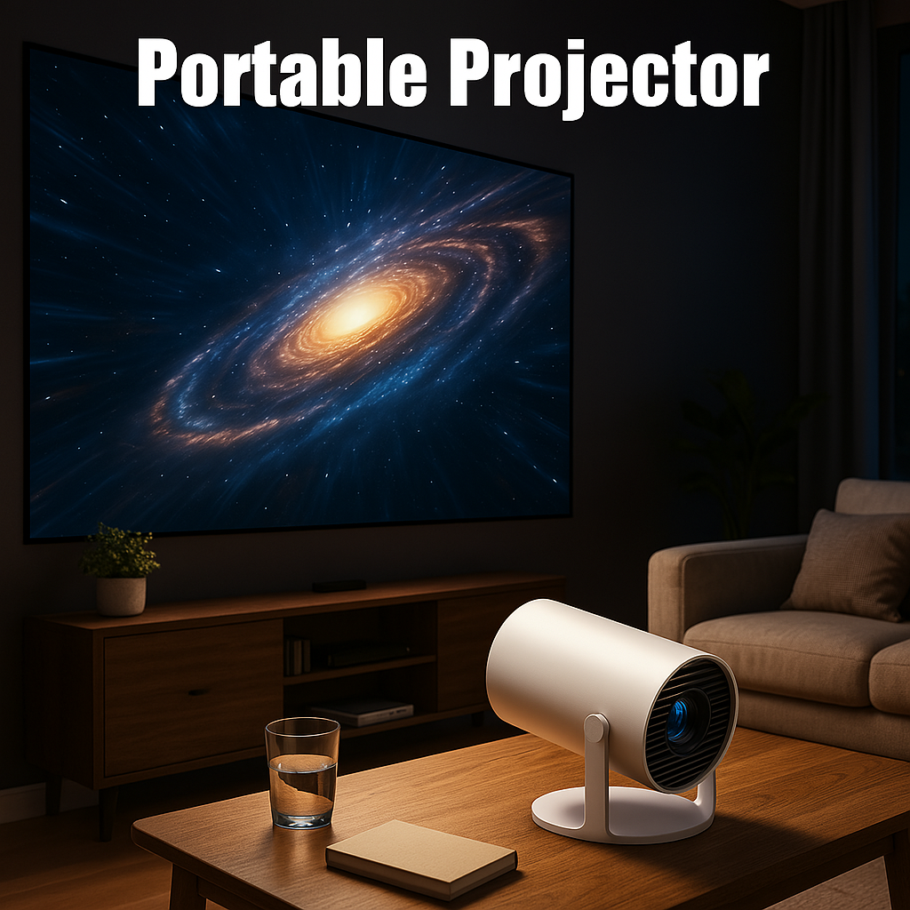 Solobesafe WiFi Projector 4K HD Android wireless with smartphone connection