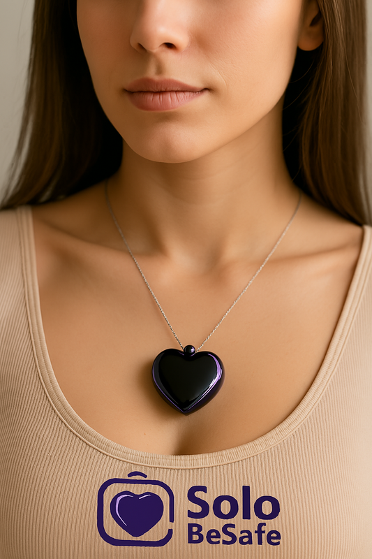 Heart-Shaped Mini Voice Recorder as a pendant