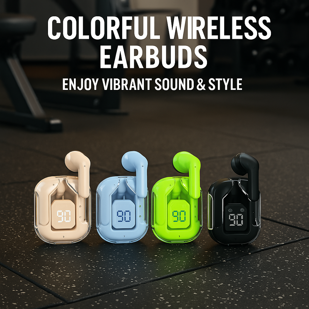 Wireless Bluetooth Earbuds for vibrant sound and style