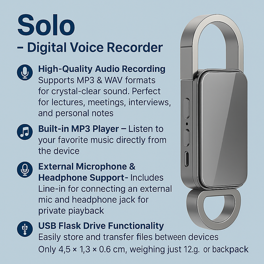 Mini Voice Recorder features