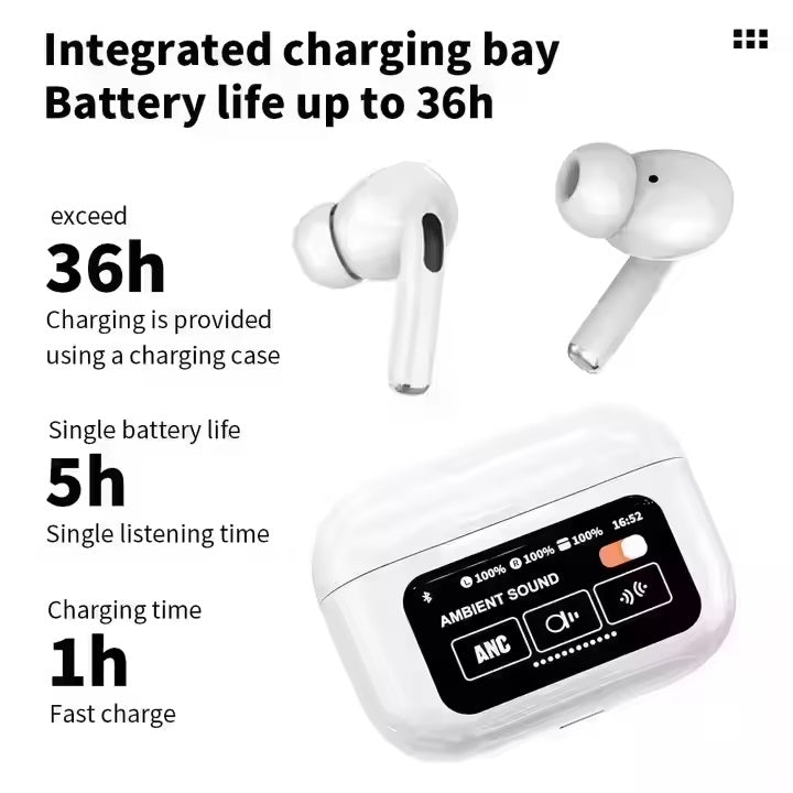 TWS Wireless Earbuds 36h battery life
