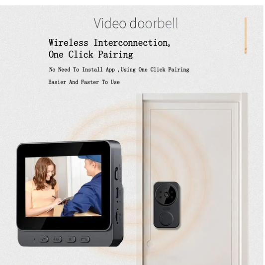 Stay Secure with the New CCTV Home Security Two-Way Audio Doorbell Camera!