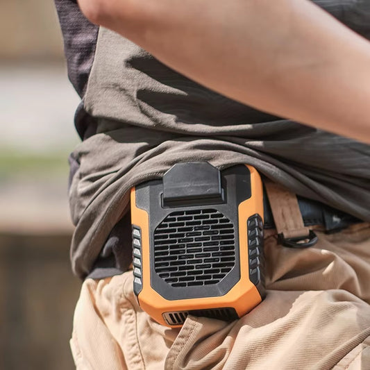 Solobesafe  Bothwinner CoolWear X – 2-in-1 Rechargeable Waist Fan & Power Bank | 4000mAh Ultra-Quiet Mini Fan for Travel, Hiking & Outdoors