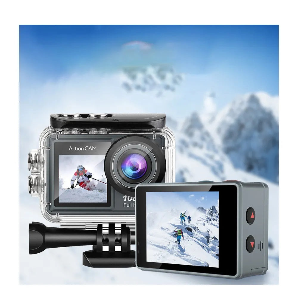 Solobesafe EXTREME CAMERA: Dual screen  High Resolution Wifi 170 Wide Angle  Waterproof Sports Action Camera