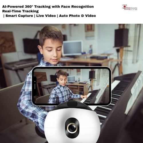 Hands-Free AI Camera Assistant recording a child playing piano