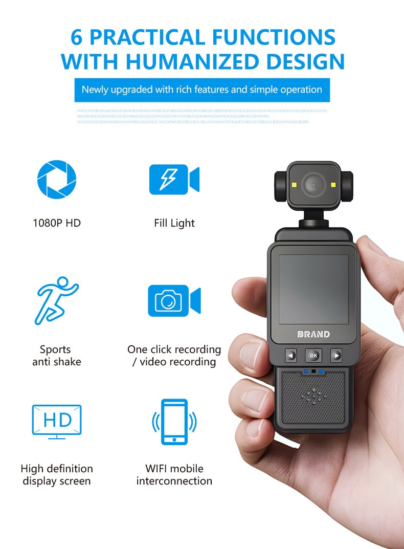 SoloBeSafe 1080P WiFi Sports Action Camera – Waterproof Handheld Camera with  Screen, MicroSD Support & 10x Zoom – Outdoor & Travel-Ready