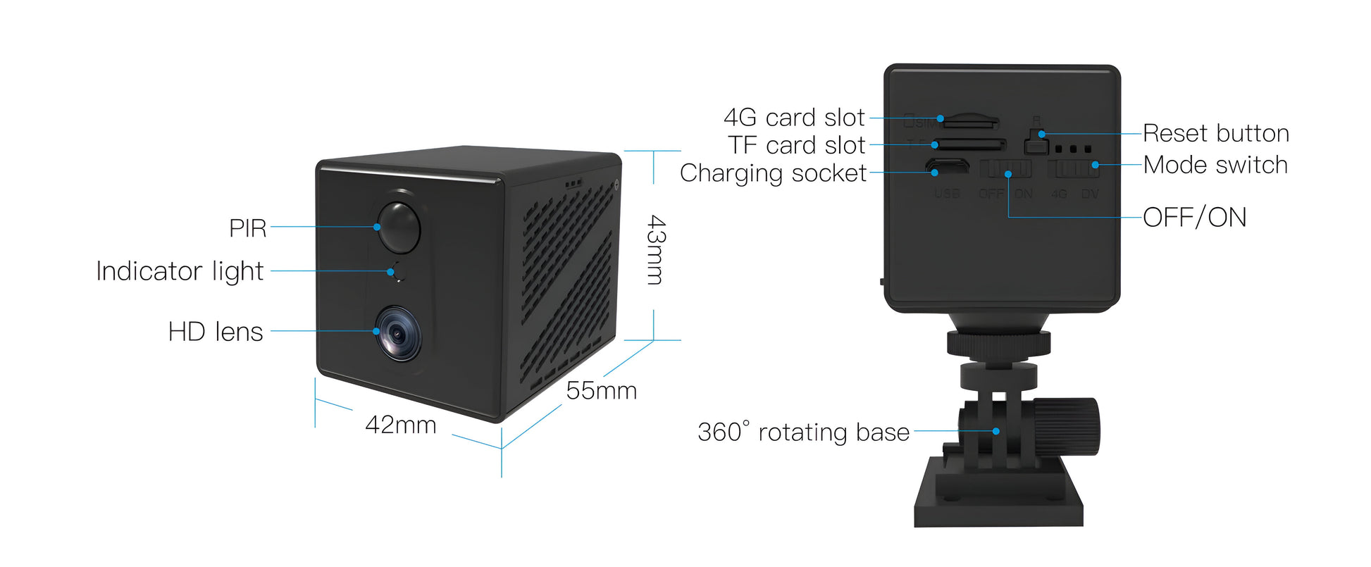4G LTE Wireless Security Camera features