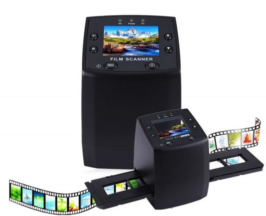 Film Slide Scanner, with 2.36-inch LCD Screen Fast Scanning For Scanning Viewing Editing Converting Saving Old Films