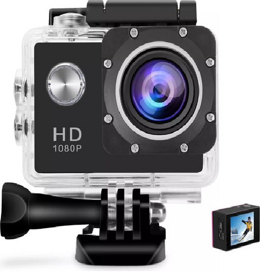 EXTREME CAMERA : Wide Angle 170 Degree 16MP  Sport Action Camera 30M Underwater Waterproof Camcorder Sports Cameras