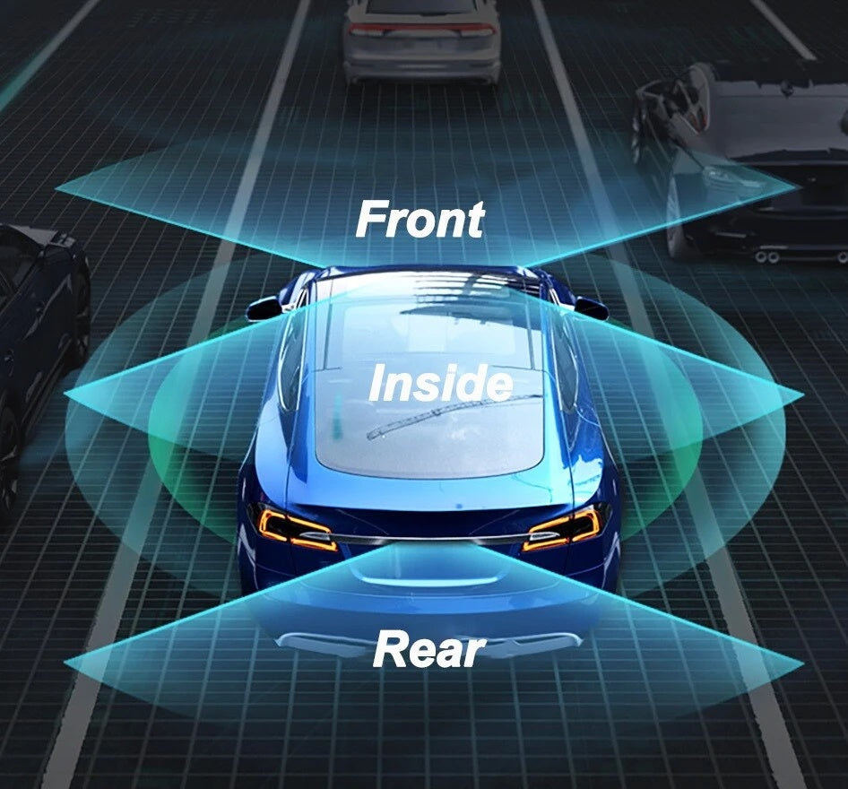 Advanced Dash Cam with Full Coverage & 3 Lenses