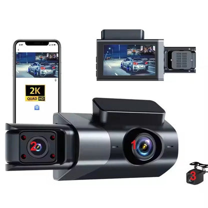 Advanced Dash Cam with Full Coverage & 3 Lenses