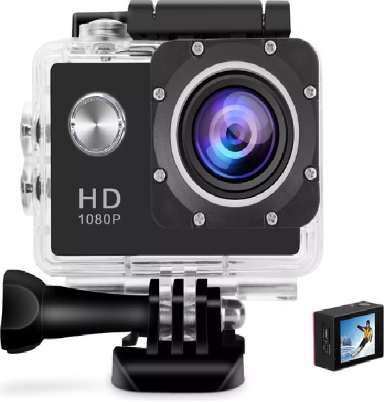 Action Cam Waterproof camera with display