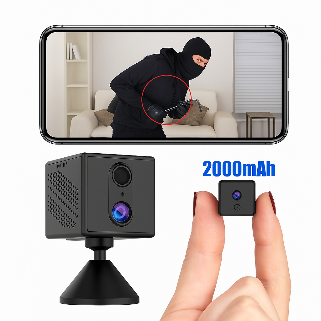 4G LTE Wireless Security Camera  catching an intruder with 2000mAh battery