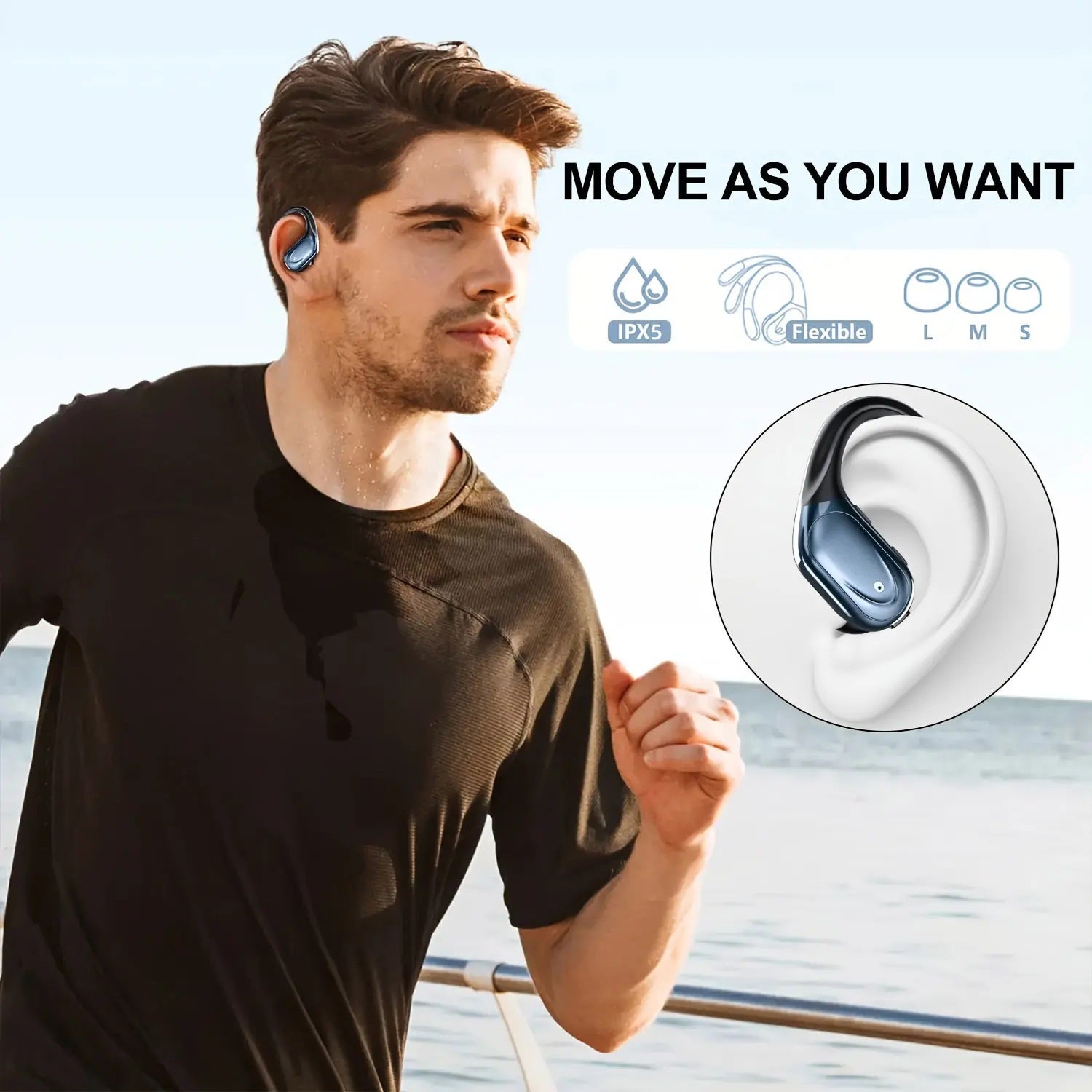 Wireless Earbuds Headphones for running