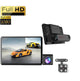 4 Inch Car Dash Cam with 3 lens for full coverage