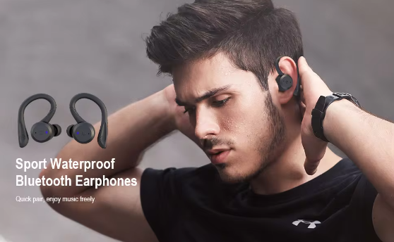 Wireless Earbuds Headphones Sports Waterproof Headset