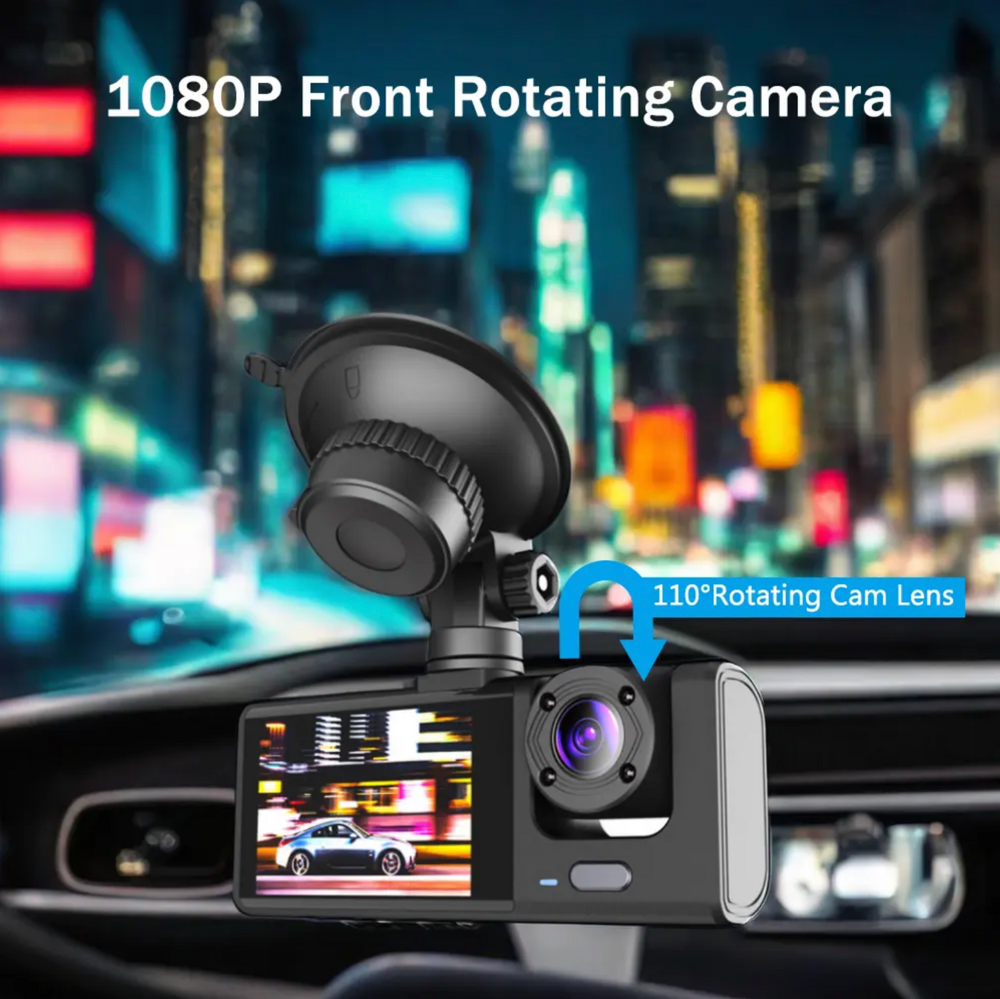 Solobesafe   3 Lens Dash Camera with WIFI