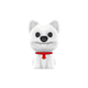 Dog Plush Mini Voice Recorder white