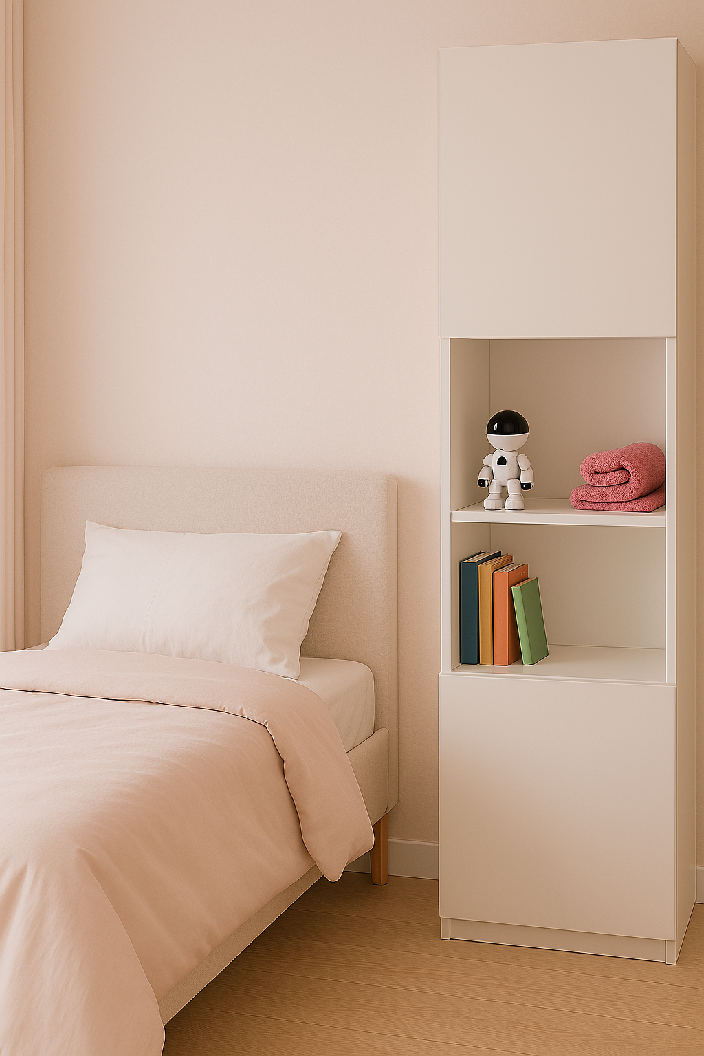 Robot-shaped IP Camera placed in kids' room