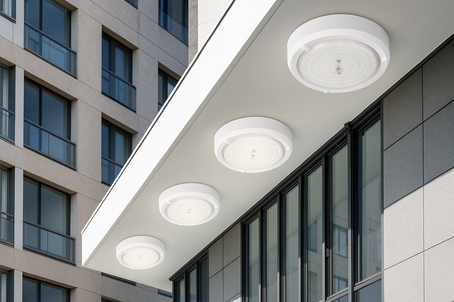 Solobesafe Outdoor Ceiling Lamp - IP65 Dimmable Waterproof Solar-Powered LED Light