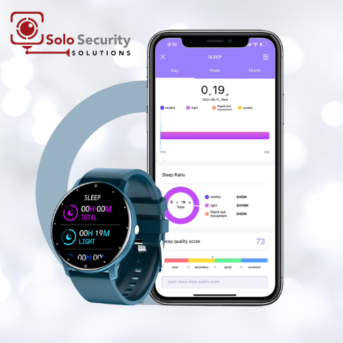 Smartwatch by Solobesafe with  seamless iphone connection