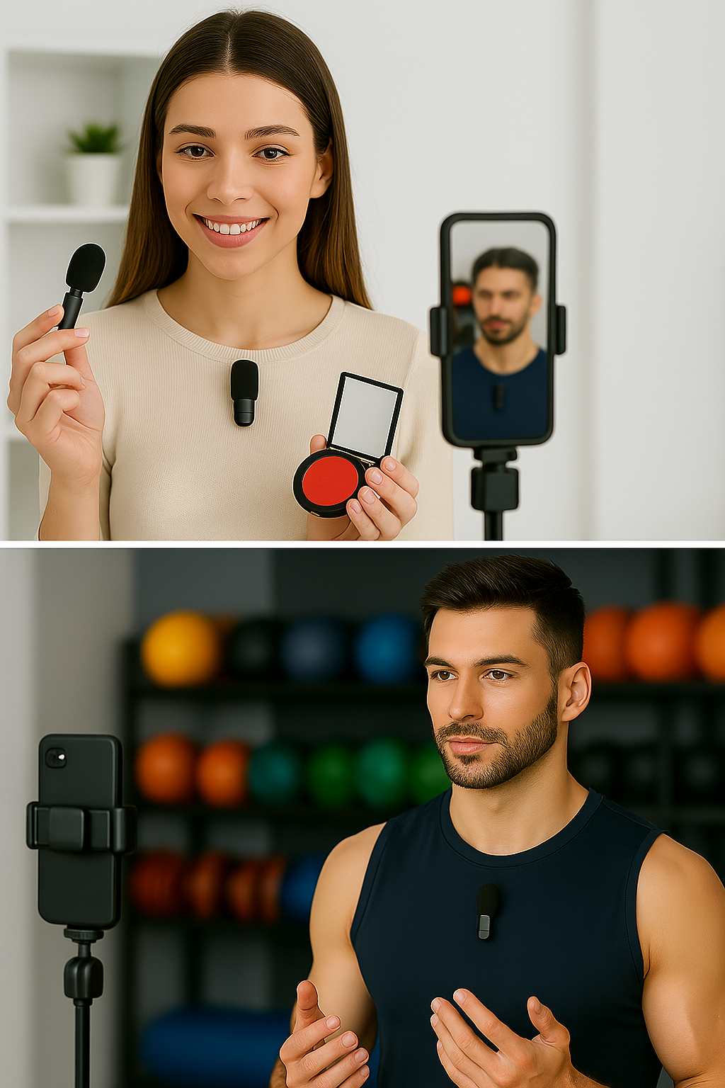 Wireless Lavalier Microphone | Noise-Canceling Lapel Mic