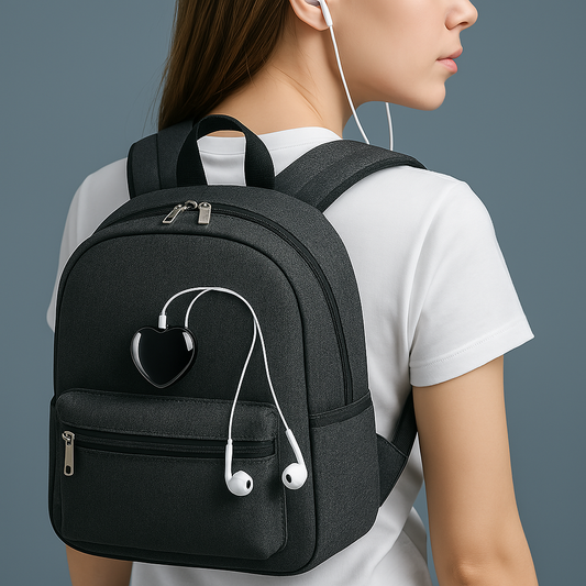 Apple-Shaped Mini Voice Recorder as a bag charm