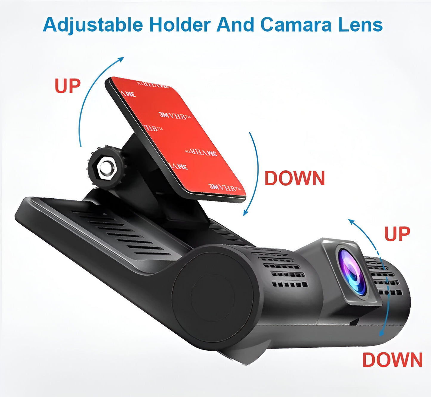 SoloBeSafe Triple Lens Car Dash Cam 1080P – Front, Rear & Inside Cameras with Night Vision, G-Sensor & 4-Inch Screen