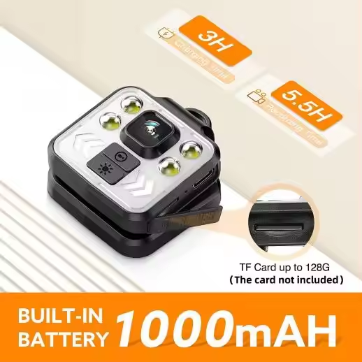 Solobesafe  - Mini Body Camera Video Recorder with Night Vision led