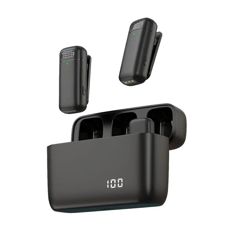 Lavalier Wireless Mini Microphone rechargeable case